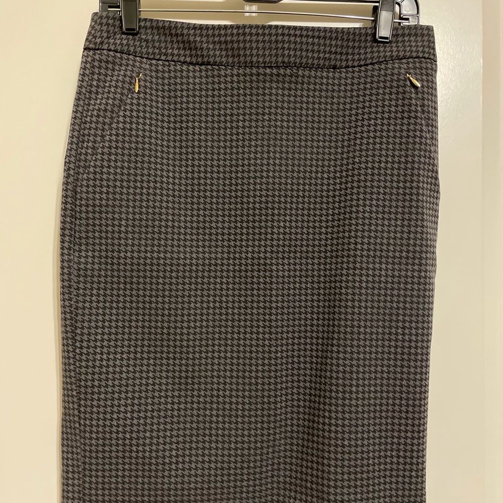Black and Gray Pencil Skirt